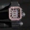 Top Quality Customized Iced Out Moissanite Watch Stainless Steel Best Quality Diamond Watch for Men