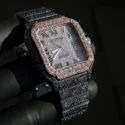 Top Quality Customized Iced Out Moissanite Watch Stainless Steel Best Quality Diamond Watch for Men