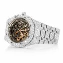 High Quality DEF Lab Grown Diamond Watch Colorless Diamond Hip Hop Style Diamond Watch