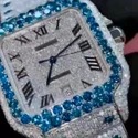 Top Quality Diamond Moissanite Watch on Factory Price DEF Moissanite Diamond Iced Out Watch