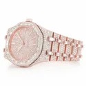 Trending Customized Iced Out Moissanite Watch VVS Diamonds Studded Hip Hop Watch Gift for Men