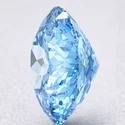 2 Carat Blue Lab Created Diamond, Round