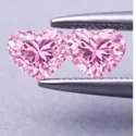 Heart Shape 1 Carat Lab Grown Diamond, Pink