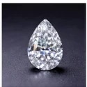3 Carat Pear Shape CVD Diamond, F Color, VVS2