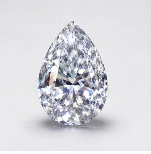3 Carat Pear Shape CVD Diamond, F Color, VVS2