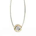 Lab Grown Diamond Pendent with 18K White Gold