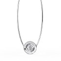 Lab Grown Diamond Pendent with 18K White Gold