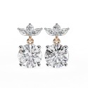 1.75 Ct Lab Grown Diamond Stud Earrings, 14k Yellow Gold Stud, Anniversary Gift For Wife