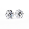1.75 Ct Lab Grown Diamond Stud Earrings, 14k Yellow Gold Stud, Anniversary Gift For Wife