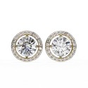3 carat White Lab Grown Cvd Diamonds Princess Shape E VS1 IGI Certified