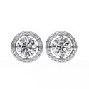 3 carat White Lab Grown Cvd Diamonds Princess Shape E VS1 IGI Certified