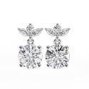 1.75 Ct Lab Grown Diamond Stud Earrings, 14k Yellow Gold Stud, Anniversary Gift For Wife