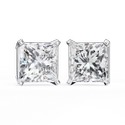 3 carat White Lab Grown Cvd Diamonds Princess Shape E VS1 IGI Certified