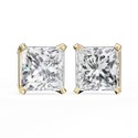 3 carat White Lab Grown Cvd Diamonds Princess Shape E VS1 IGI Certified