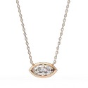 0.70 Carat DEF, VVS Lab Grown Diamond Pendent in 14K Yellow Gold