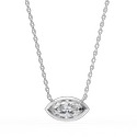 0.70 Carat DEF, VVS Lab Grown Diamond Pendent in 14K Yellow Gold