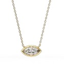 0.70 Carat DEF, VVS Lab Grown Diamond Pendent in 14K Yellow Gold
