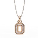 Lab Grown Diamond Pendent with 18K White Gold