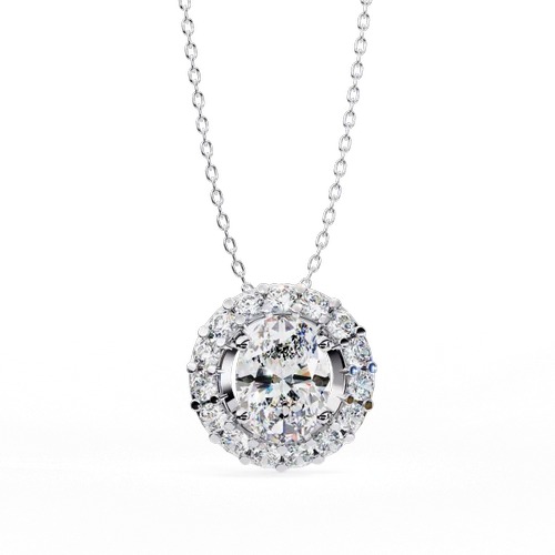 14k Yellow Gold Pendent Anniversary Gift For Wife Modern Vibe Lab Grown Diamond Pendant