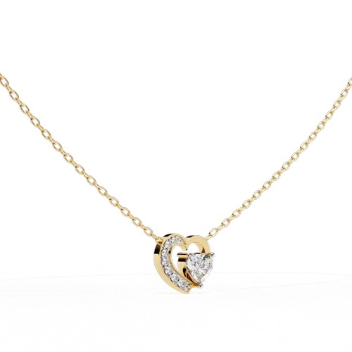 Igi 0.07 CARAT EACH LAB GROWN DIAMONDS PENDENT