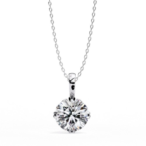 Igi 2 CARAT EACH LAB GROWN DIAMONDS PENDENT,