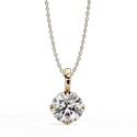 Igi 2 CARAT EACH LAB GROWN DIAMONDS PENDENT,