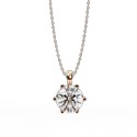 Lab Grown Diamond Pendent with 18K White Gold