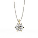 Lab Grown Diamond Pendent with 18K White Gold