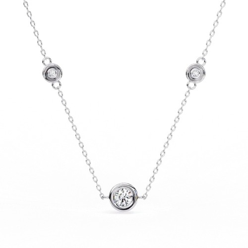 Lab Grown Diamond with 18K White Gold Lab Grown Emerald Halo Diamond pendant