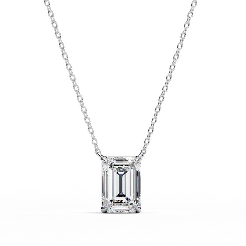 White Lab Grown Cvd Diamonds Emerald Shape E VS1 IGI Certified