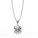0.80 Carat DEF, VVS Lab Grown Diamond Pendent in 14K Yellow Gold
