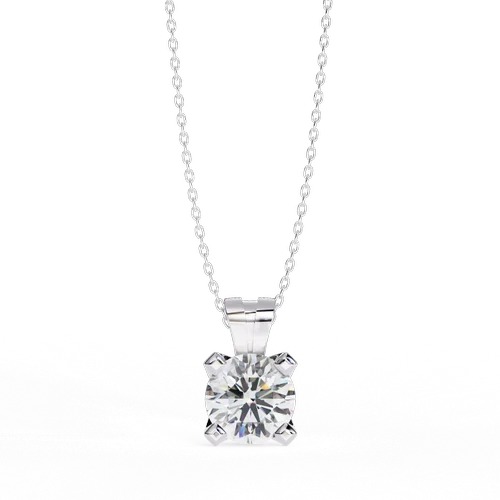 2.25 Carat DEF, VVS Lab Grown Diamond Pendent in 14K Yellow Gold
