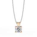 2.25 Carat DEF, VVS Lab Grown Diamond Pendent in 14K Yellow Gold