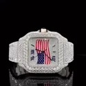 Good Quality Hip Hop Customized Iced out Lab Grown Diamond Watch for Men VVS Diamond Watch Gift