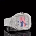 Good Quality Hip Hop Customized Iced out Lab Grown Diamond Watch for Men VVS Diamond Watch Gift