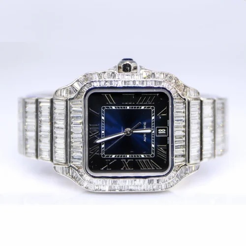 Best Quality VVS Diamond Lab Grown Watch Fashion Jewelry Iced Out Diamond Watch