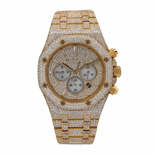 High Quality Custom Watch for Men Iced out Lab Grown Watch Diamond Studded Hip Hop Diamond Jewelry