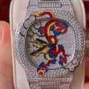 High Quality DEF Lab Grown Diamond Watch Colorless Diamond Hip Hop Style Diamond Watch