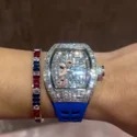 Good Quality Hip Hop Customized Iced out Lab Grown Diamond Watch for Men VVS Diamond Watch