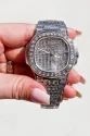 Best Selling Fully Customized Iced Out Diamond Lab Grown Watch for Men Hip Hop Diamond Jewelry
