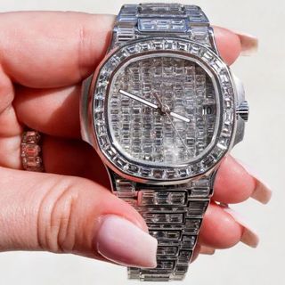 Best Selling Fully Customized Iced Out Diamond Lab Grown Watch for Men Hip Hop Diamond Jewelry