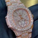 Good Quality Hip Hop Customized Iced out Lab Grown Diamond Watch for Men VVS Diamond Watch Gift