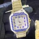 High Quality Hip Hop Customized Iced out Lab Grown Diamond Watch for Men VVS Diamond Watch Gift