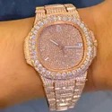 Good Quality Customized Iced Out Lab Grown Watch VVS Diamonds Studded Hip Hop Watch Gift for Men