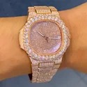 Good Quality Customized Iced Out Lab Grown Watch VVS Diamonds Studded Hip Hop Watch Gift for Men