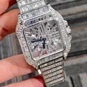 Good Quality Hip Hop Customized Iced out Lab Grown Diamond Watch for Men VVS Diamond Watch Gift