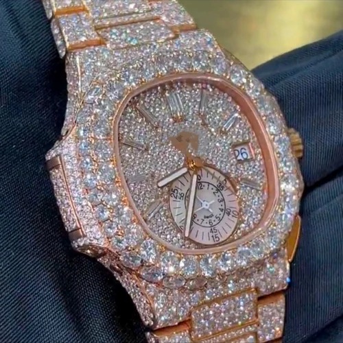 Good Quality Hip Hop Customized Iced out Lab Grown Diamond Watch for Men VVS Diamond Watch Gift