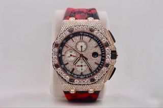 Good Quality Hip Hop Customized Iced out Lab Grown Diamond Watch for Men VVS Diamond Watch Gift