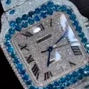 Good Quality Hip Hop Customized Iced out Lab Grown Diamond Watch for Men VVS Diamond Watch Gift