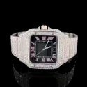 High Quality Custom Watch for Men Iced out Lab Grown Diamond Studded Watch Hip Hop Diamond Jewelry